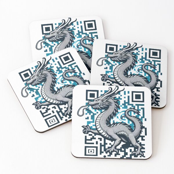 Item preview, cool barcode dragon t shirt/sticker designed and sold by crea8iveway.