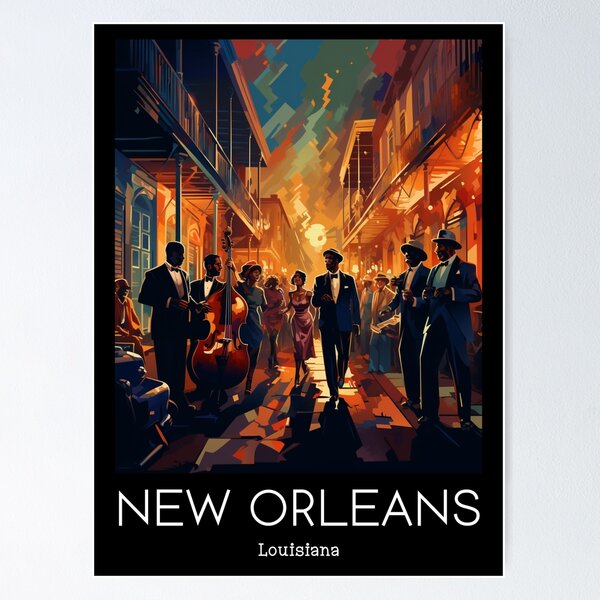Item preview, A Vintage Travel Illustration of New Orleans - Louisiana - US designed and sold by GoodOldVintage.