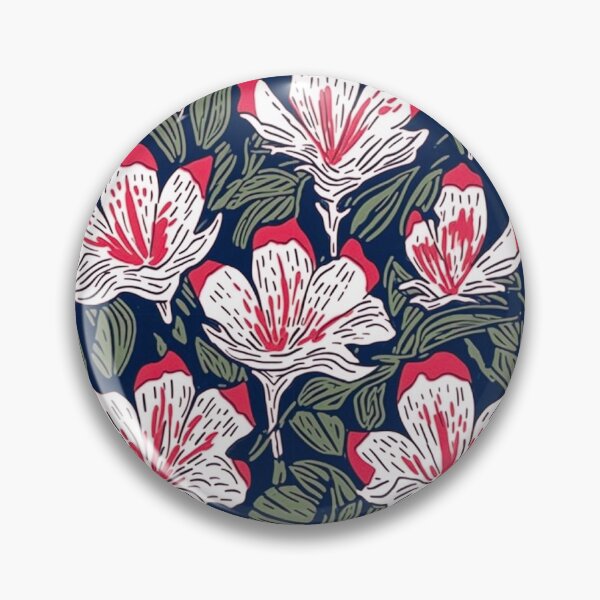 Item preview, Red And Blue Tropical Lilly Seamless Pattern by Bossy Cat Home designed and sold by BossyCatHome.