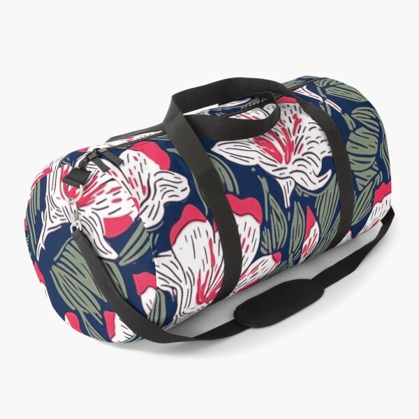 Item preview, Red And Blue Tropical Lilly Seamless Pattern by Bossy Cat Home designed and sold by BossyCatHome.