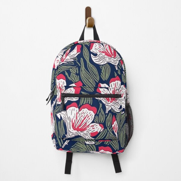 Item preview, Red And Blue Tropical Lilly Seamless Pattern by Bossy Cat Home designed and sold by BossyCatHome.