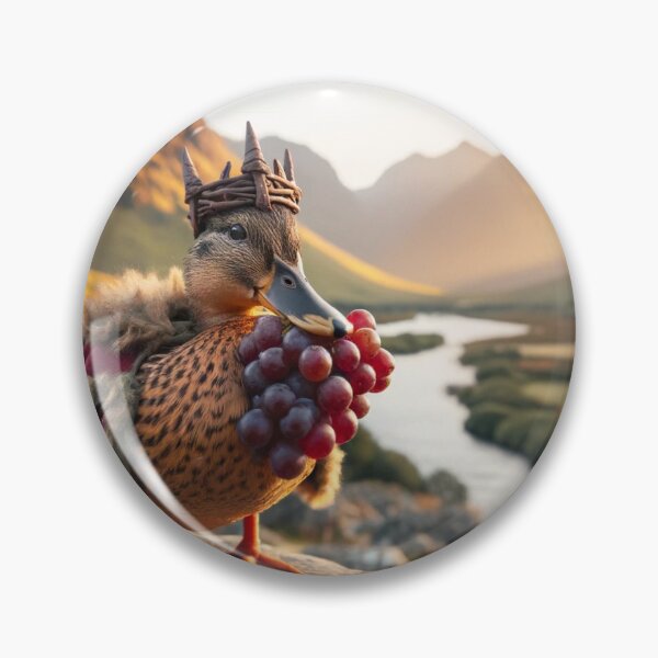 Item preview, King Duck Eating Grapes designed and sold by bandjdesigns.