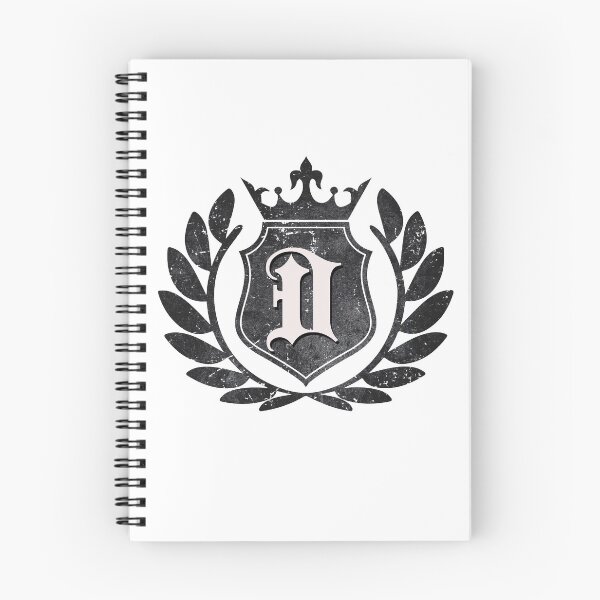 Item preview, Monogram D Dark Grunge Vintage Crest designed and sold by simplymonogram.