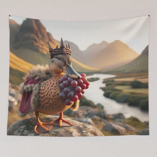 Item preview, King Duck Eating Grapes designed and sold by bandjdesigns.