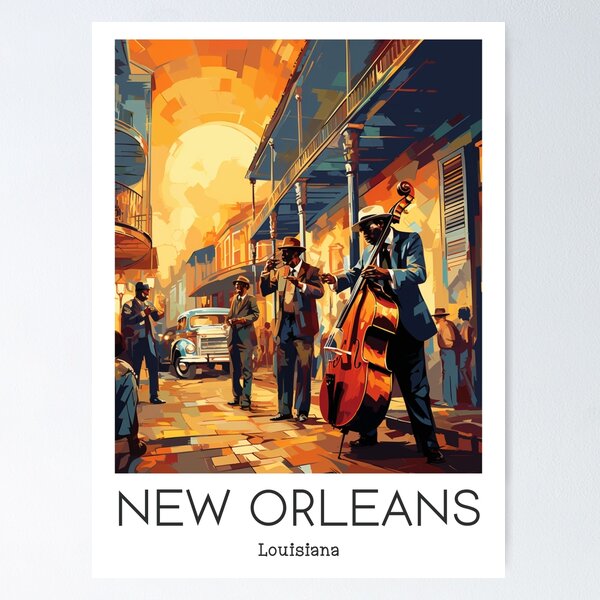 Item preview, A Vintage Travel Illustration of New Orleans - Louisiana - US designed and sold by GoodOldVintage.