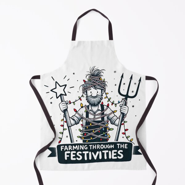Item preview, Festive Farmer Tangled in Holiday Cheer designed and sold by MAPDDesigns.