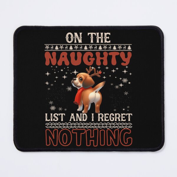 Item preview, "Puggle the Naughty List: No Regrets Christmas Vibes" designed and sold by Xhevahir.