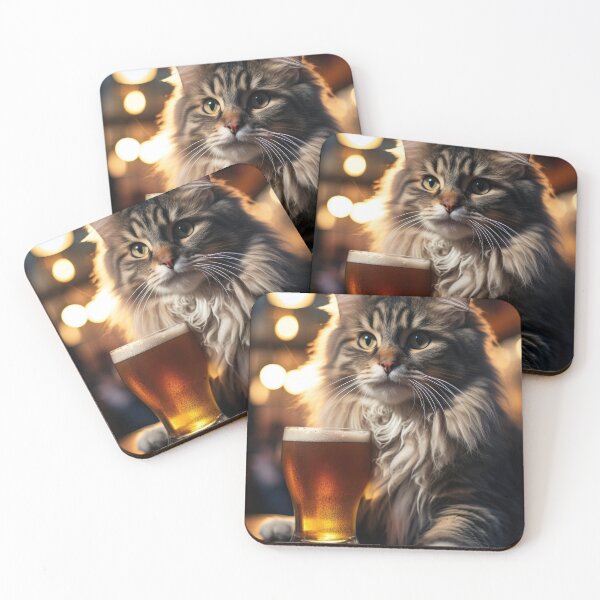 Item preview, Bright Eyed Beer Cat designed and sold by OriginalBeerCat.
