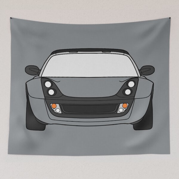 Item preview, Smart Roadster 2003-2007 black lined art with colored parts designed and sold by EdimDesign.