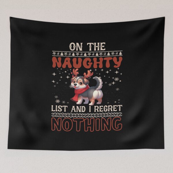 Artikelvorschau, „Siberian Husky the Naughty List: No Regrets Christmas Vibes“ entworfen und verkauft von Xhevahir.