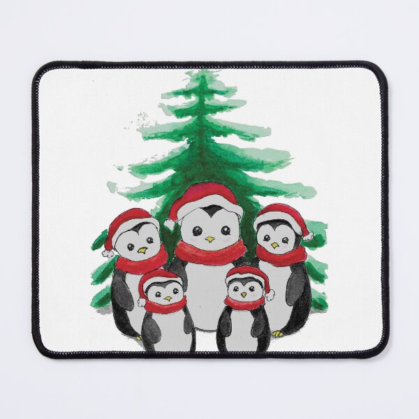 Item preview, Little family of penguins in front of the tree designed and sold by Les illustrations d'Adėle L..