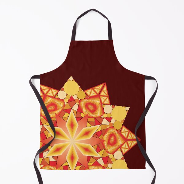 Item preview, Red and Yellow Geometric Star with Hexagonal Twirls designed and sold by DHTDesigns.