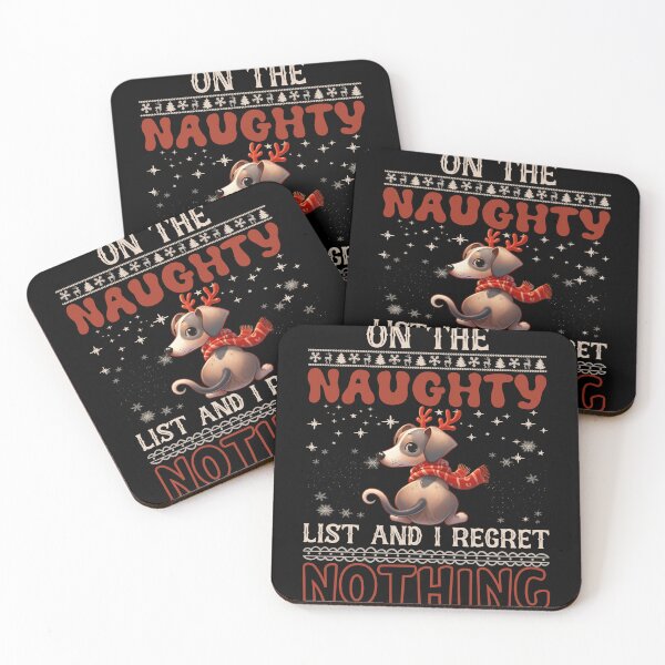 Item preview, "Whippet the Naughty List: No Regrets Christmas Vibes" designed and sold by Xhevahir.