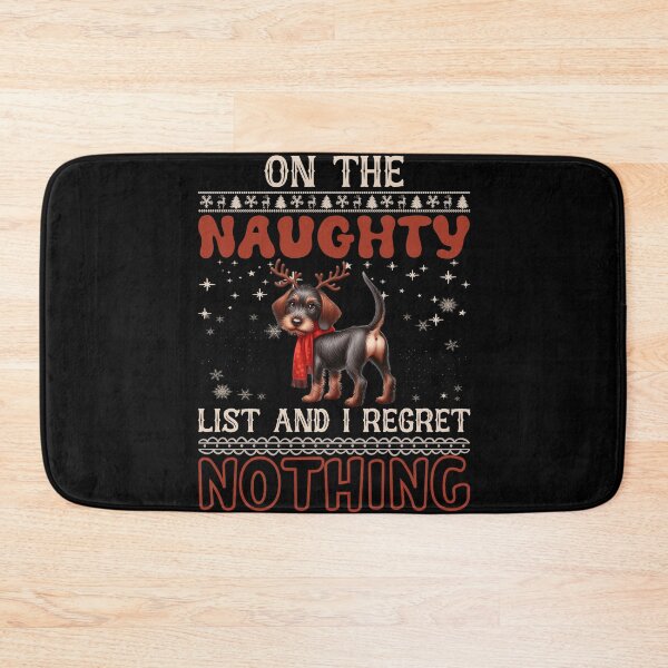 Item preview, "Wirehaired Pointing Griffon the Naughty List: No Regrets Christmas Vibes" designed and sold by Xhevahir.