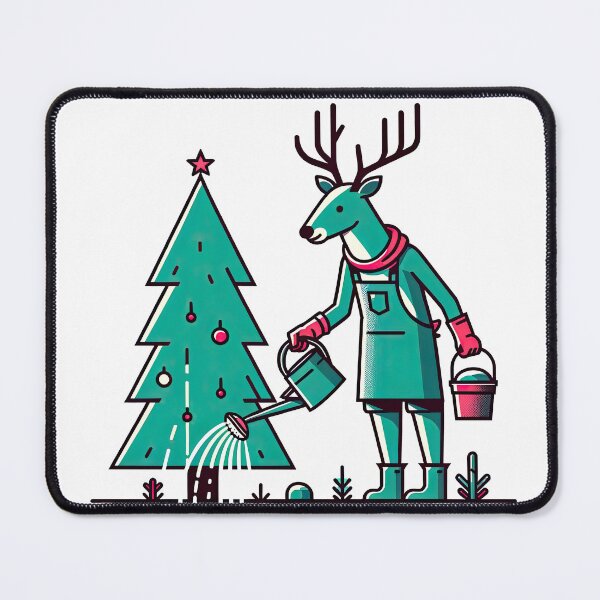 Item preview, Gardening Reindeer Nurturing Christmas Joy designed and sold by MAPDDesigns.