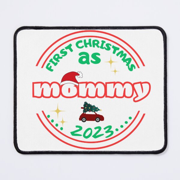 Item preview, First Christmas as mommy Funny 1st Christmas for New Mom Mommy designed and sold by Sofia Rose Design ⭐️⭐️⭐️⭐️⭐️.