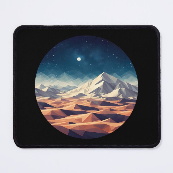 Item preview, Low Poly Night Desert designed and sold by SebastianArt75.