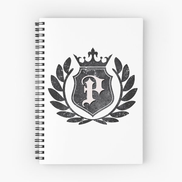 Item preview, Monogram P Dark Grunge Vintage Crest designed and sold by simplymonogram.