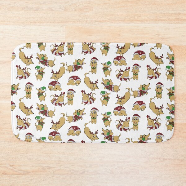Item preview, perro salchicha de navidad designed and sold by izenArtelier.