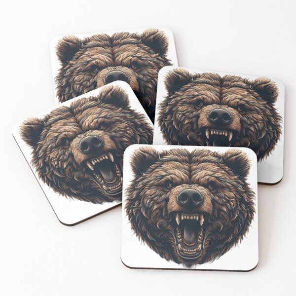 Item preview, wild grizzly designed and sold by Animalia-.