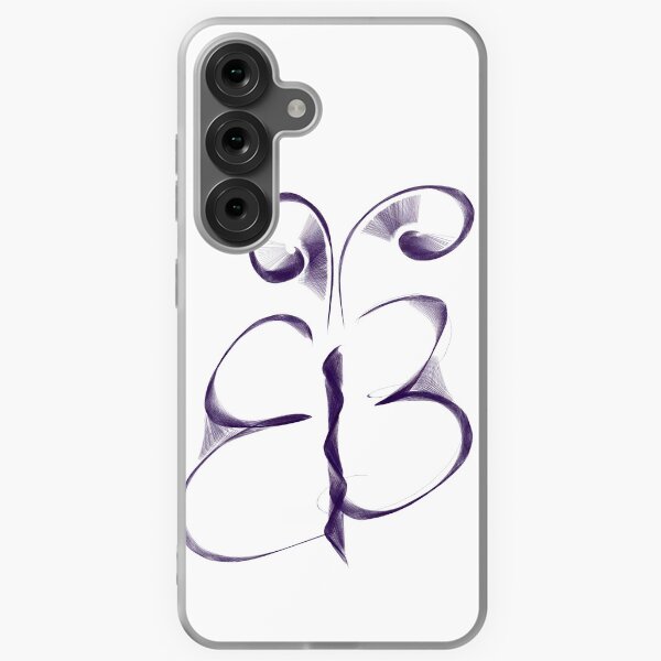 purple butterfly Samsung Galaxy Soft Case