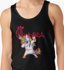 CHICK FIL A - Unicorn Dabbing Tank Top
