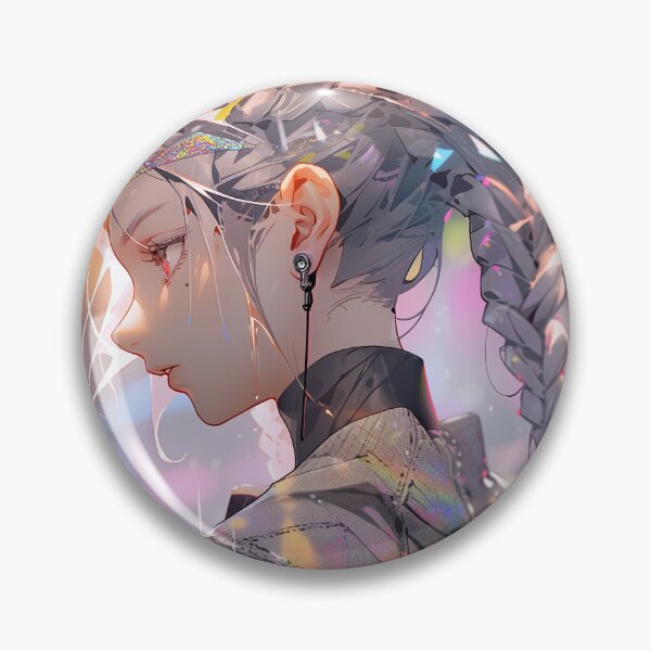 Item preview, Futuristic Cyberpunk Rainy Urban Fantasy Anime Girl designed and sold by bubblegoth.