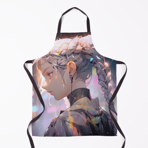 Item preview, Futuristic Cyberpunk Rainy Urban Fantasy Anime Girl designed and sold by bubblegoth.