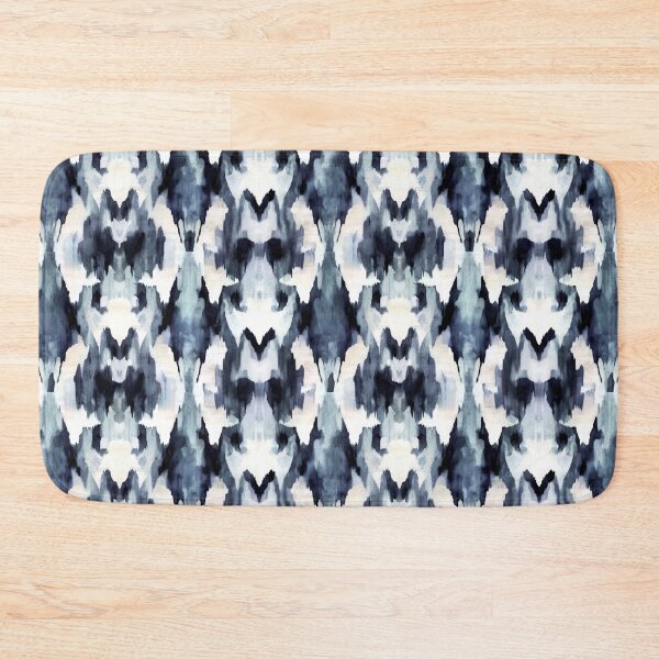 Item preview, Indigo Blue Tribal Ikat Tribal Pattern, No. 002 by Bossy Cat Home designed and sold by BossyCatHome.