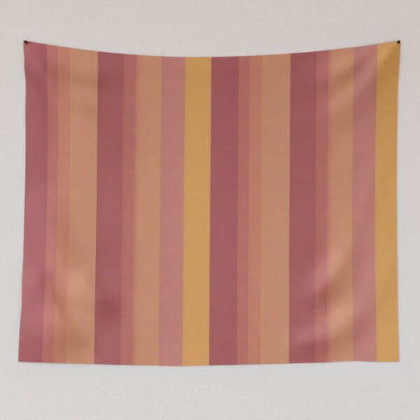 Item preview, Longitudinal stripes purple-yellow-orange designed and sold by MoxisWatercolor.