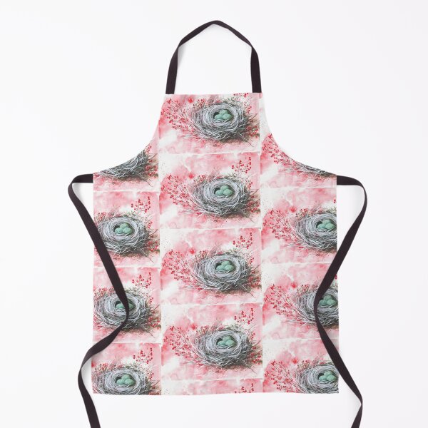 Item preview, Bird Nest With Red Winter Berries designed and sold by Taphath Foose Artist.