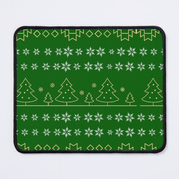 Item preview, Green Red Christmas Tree / Snowflake Native Print designed and sold by JMWCD.