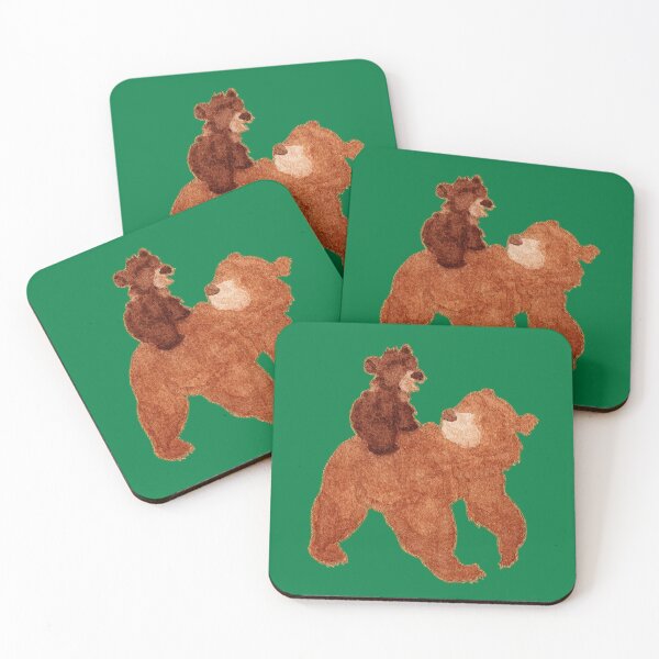 Item preview, Watercolor Silhouette Brother Bear Koda and Kenai designed and sold by Krystal280791 Shop.