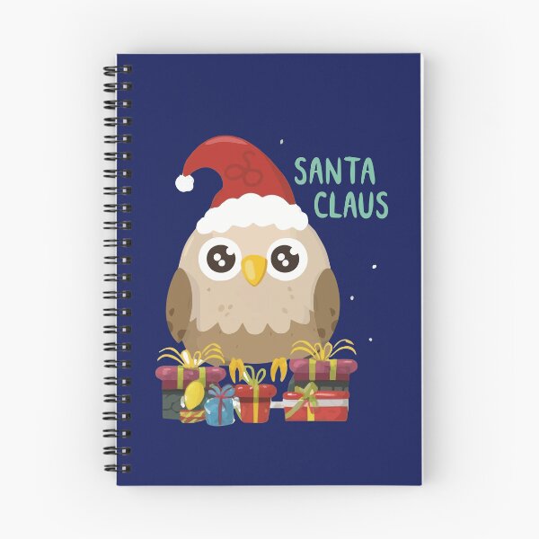 Item preview, Christmas T-shirt with Owl- Santa Claus in Santa Hat with gifts designed and sold by Gadget80.