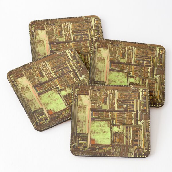 Item preview, Old electronic chip pattern yellow designed and sold by Punkpaws.
