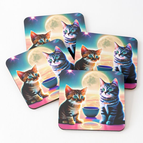 Item preview, Space kitties designed and sold by Flowerslaps.
