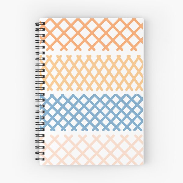 Item preview, Orange, Blue and Peach Pastel Cross Hatch Pattern designed and sold by patternsoup.