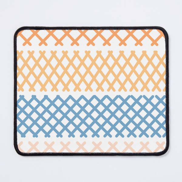 Item preview, Orange, Blue and Peach Pastel Cross Hatch Pattern designed and sold by patternsoup.