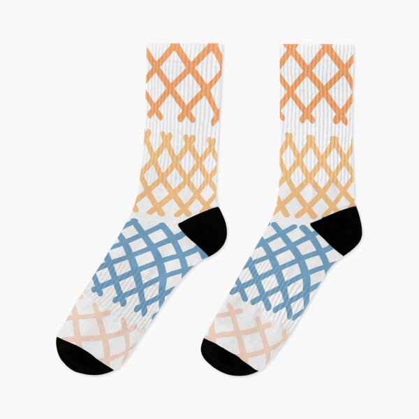 Item preview, Orange, Blue and Peach Pastel Cross Hatch Pattern designed and sold by patternsoup.