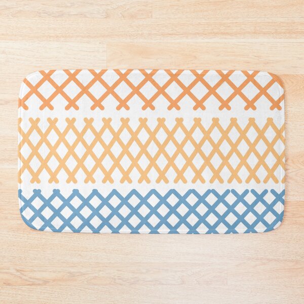 Item preview, Orange, Blue and Peach Pastel Cross Hatch Pattern designed and sold by patternsoup.