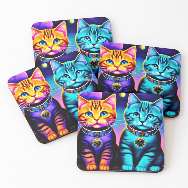 Item preview, Space kitties designed and sold by Flowerslaps.