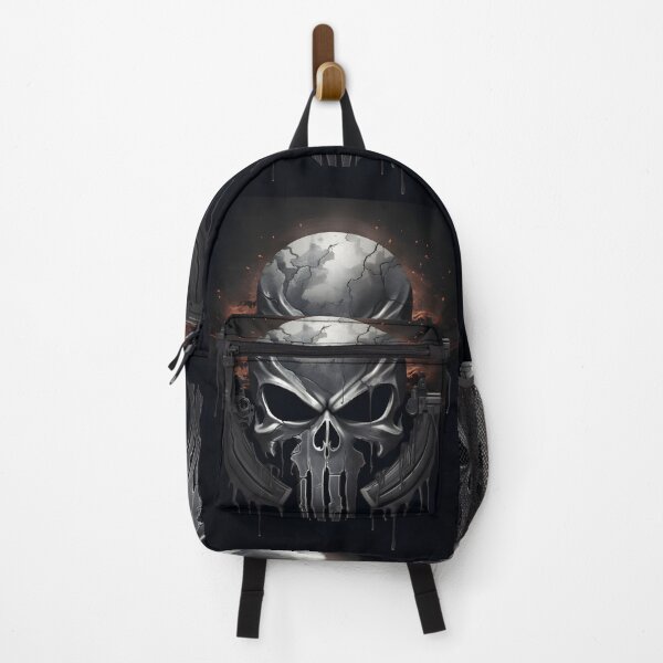 Item preview, Punisher themed gray skull art print designed and sold by dcrc.