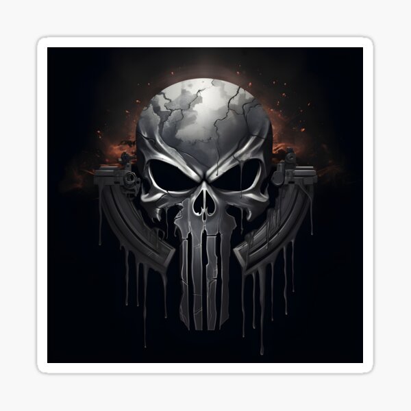 Punisher Skull Stickers for Sale