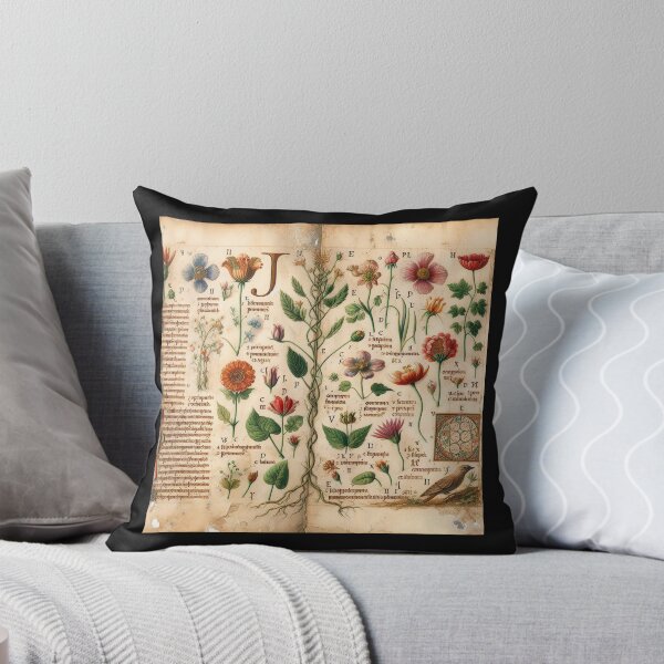 Item preview, Ancient Botanicals Monogrammed With Letter J  designed and sold by JaneBawn.