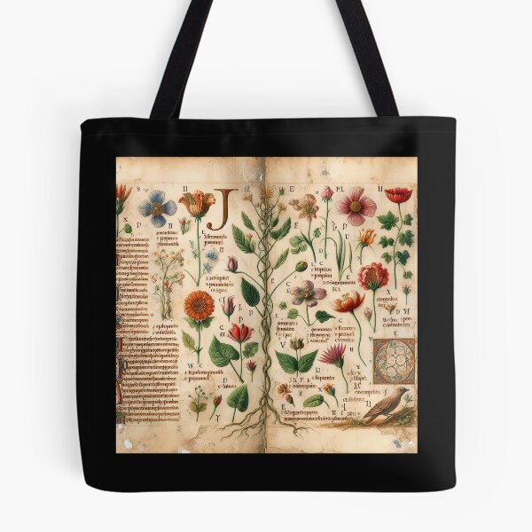 Item preview, Ancient Botanicals Monogrammed With Letter J  designed and sold by JaneBawn.