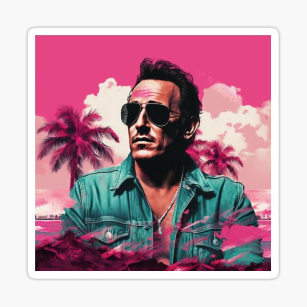 Bruce Springsteen - Auto Fenster Sticker - Die Boss Aufkleber Laptop Musik