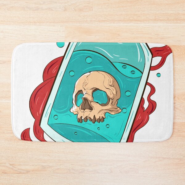 Item preview, Japanese Skeleton venom bottle - Vector art illustration designed and sold by Yahia-arts.