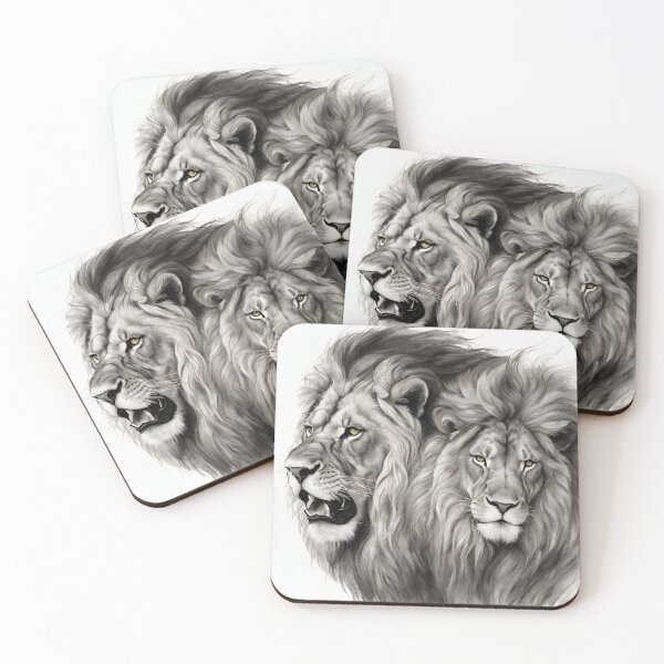 Item preview, Two lions designed and sold by StyleSketch.