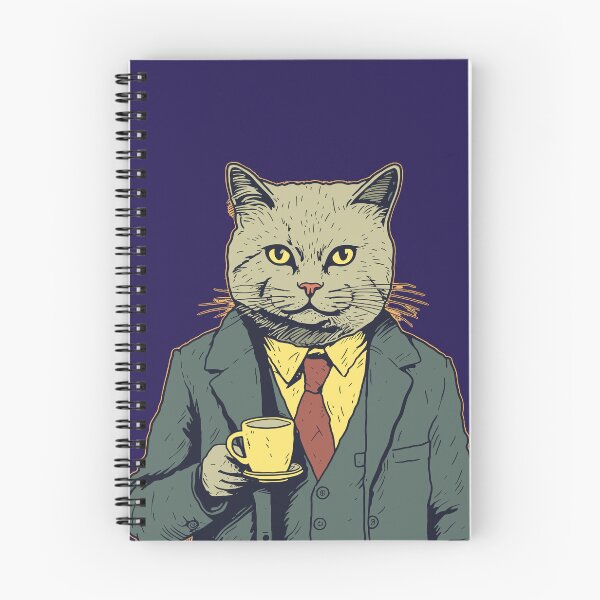 Item preview, Dapper Cat with Coffee designed and sold by PharaohVogue.