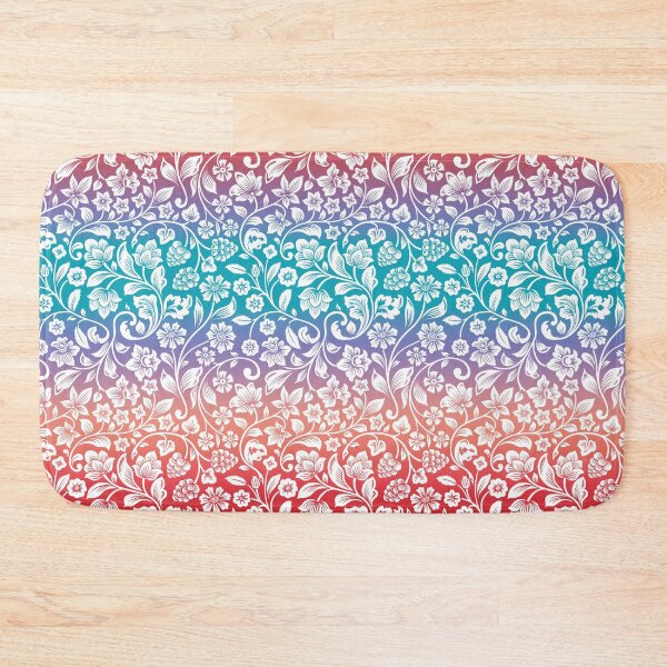 Item preview, Flowers pattern on color background designed and sold by LuckyCreative.
